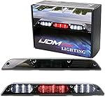 iJDMTOY Smoked Lens Full LED High Mount Third Brake/Stop Light Assembly Compatible With Ford 2015-2020 F-150, 2017-up F-250 F-350, 2019-up Ranger, 2022-up Maverick