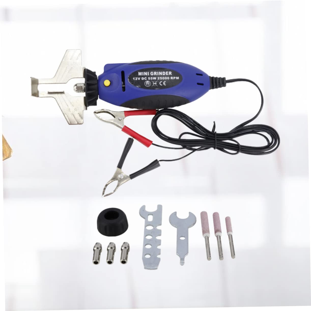 YARNOW Affilatrice Per Catene Elettrica Da Strumento Per Affilatura Manuale Design Portatile Con Chiave e Pietra Abrasiva Blu