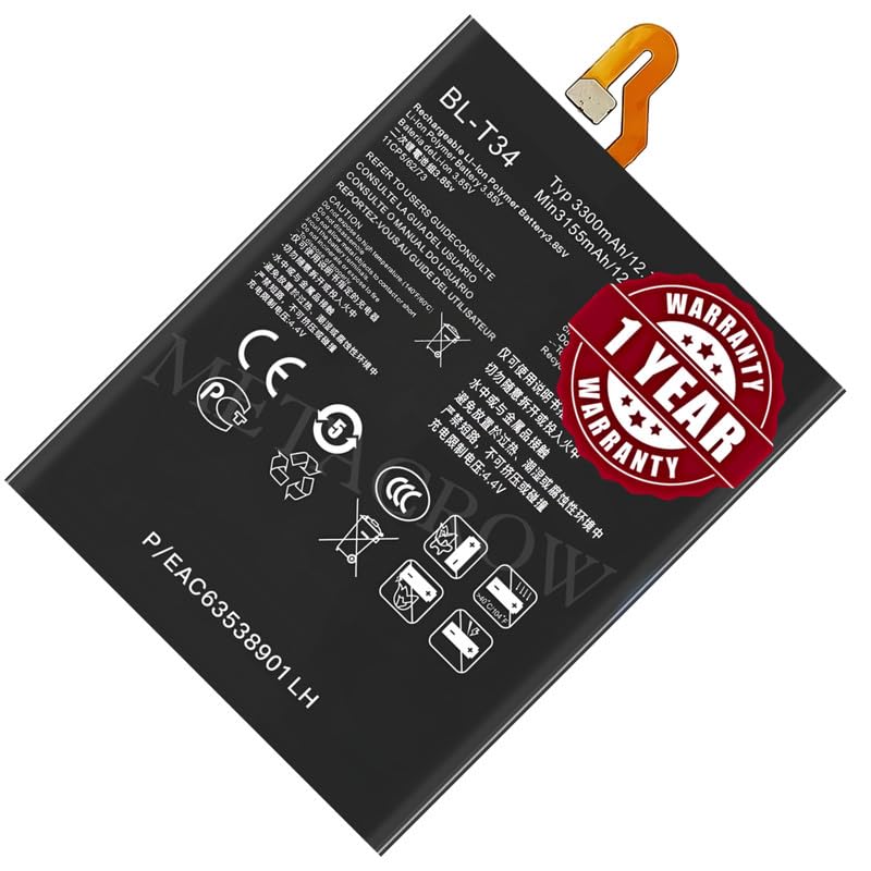 Image of Original BL-T34 Battery Compatible for LG V30+ - (3300mAh) - 1 Year Warranty BC46