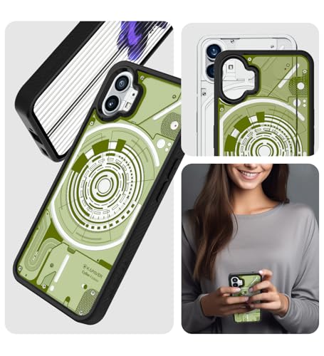 Image of KAPAVER Cyber-i Edition Back Cover Case for Nothing Phone 1 - Black [CyBer-02]