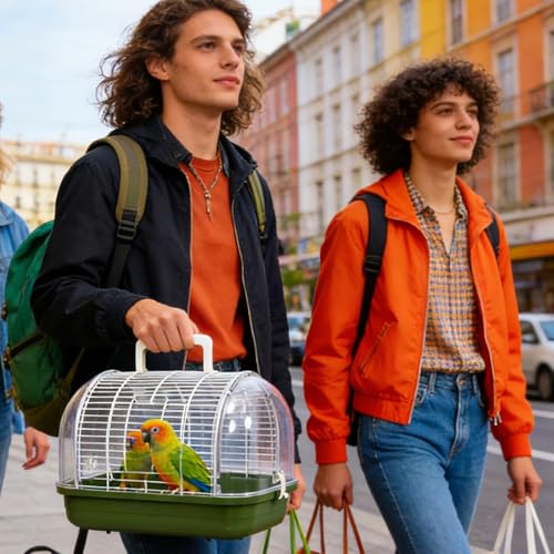 Bird-Carrier-Carry-Case-with-Standing-Perch-Transparent-Window-Travel-Bird-Cage-for-Parakeet-Canary-Cockatiel-Conure-Bearded-Dragon | Dealmeister.io Alt tag für bilder post titel