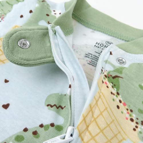 HonestBaby Sleep & Play Footed One-piece Pajama Sleeper 100% Organic Cotton, Baby Boys4