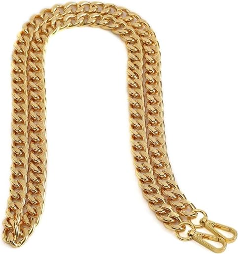 VIGHNESHWAR TRADERS Medium Size Fabulous Metal Shoulder Crossbody Purse Strap Replacement Bag Chain Accessories (Yellow Gold,48'')-image-14