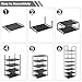 ERONE Shoe Rack Organizer 8 Tiers, Narrow Storage Durable Shoe Shelf 16-20 Pairs Slim shoe rack Metal Tower Cabinet Space Saving Closet shelves