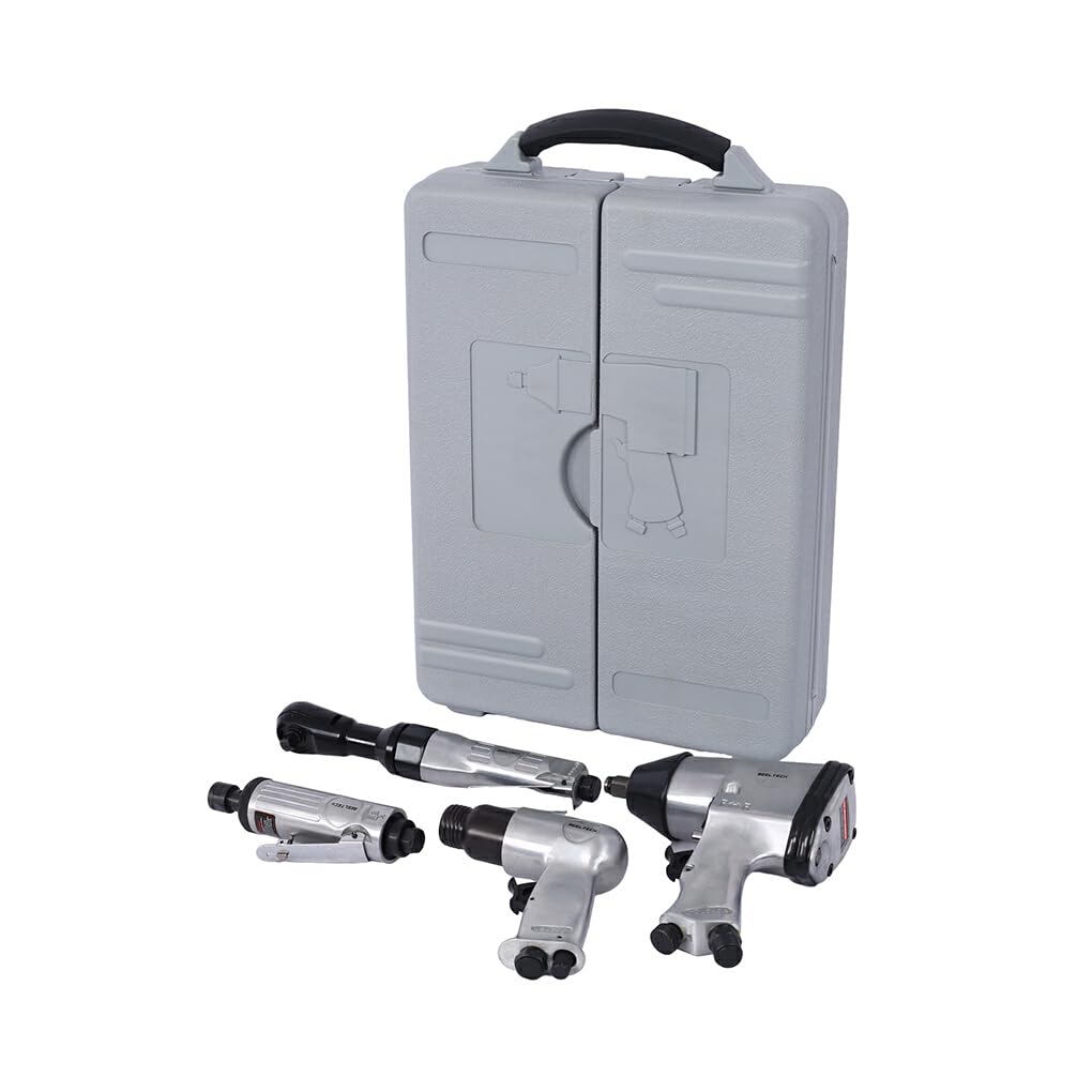 Potente Avvitatore a percussione e Kit di Strumenti Versatile 4 in 1 Qualsiasi Set di Utensili Pneumatici in Metallo per Adulti Set Completo di efficiente