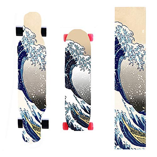 47"X10" Sport Outdoor Electric Skateboard Longboard Dancing Board Double Rocker Board Waterproof Old School Board Griptape Sheet Sticker Deck Sandpape #TOP2