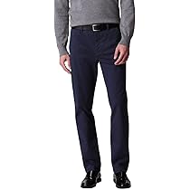 Calvin Klein Uomo Pantaloni Chino Cotton Signature Slim Fit, Blu (Ink), 32W, 30L