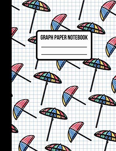 Graph Paper: 5x5 Quad Ruled Notebook | Grid Paper for Math, Science, Accounting Students | 110 Pages | Umbrella Doodles