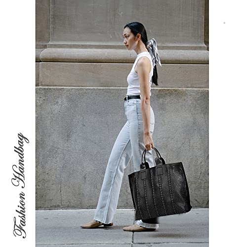 Image of MACCINELO Woven Large Tote Bag for Women tassel Beach Bag with Zipper Summer Shoulder Bag for Traval /Vacation /Shopping