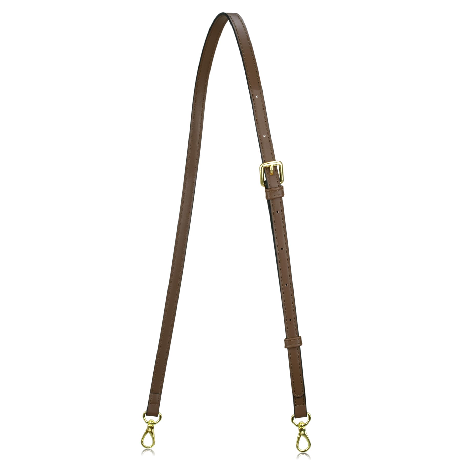 Allzedream Leather Purse Strap Replacement Crossbody Handbag Long Adjustable (Coffee)