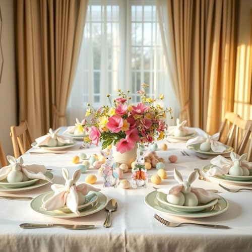 25% Off Hand-Painted Easter Bunny Figurines Set of 2