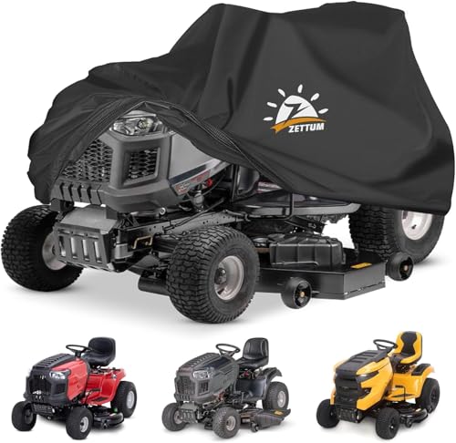 Zettum Riding Lawnmower Cover, 183 x 137 x 117 CM Lawnmower Storage Cover 600D PU Coating Ride on...