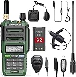Baofeng Ham Radio Upgrade of uv9r 8W Ham Radio Handheld Waterproof Walkie Talkie with Extra batterty Long Range Two Way Radio Complete Set with Speaker Mic,Car Charger and Programming Cable