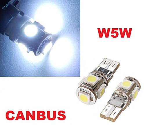 inion® t10 x 5 Power SMD LED luci della targa di immatricolazione & Illuminazione Interni Canbus Xenon Bianco freddo bianco 12 V Auto Lampade soffiten