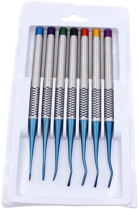 7 pcs/Set Dental Elevator Set Tooth Extracting Tools Kit Titanium Alloy Implant Instrument Extraction Root Tooth Dentist Tool