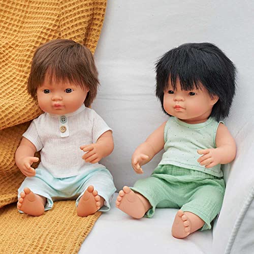 Image of Miniland Doll 15'' Asian Boy (Box) - Made in Spain, Anatomically Correct, Quality
