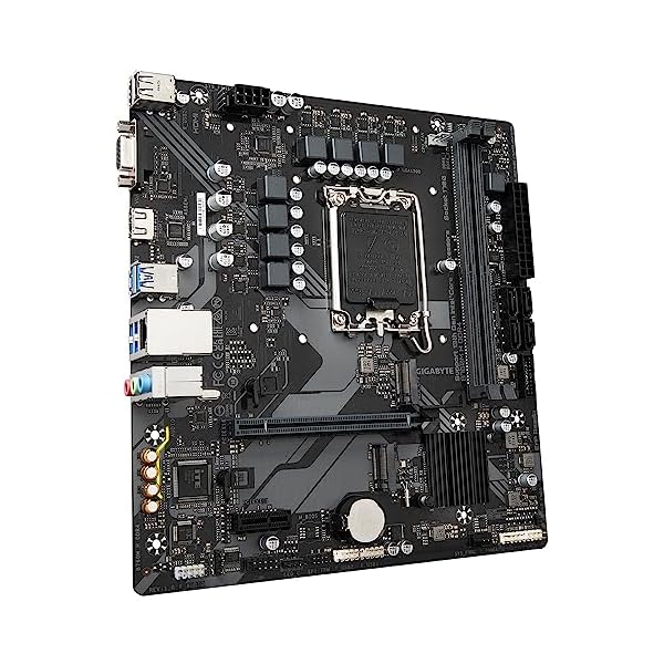 GIGABYTE B760M H DDR4 Placa Base - Soporta CPUs Intel Core de 14ª generación, VRM Digital de 6+1+1 Fases, hasta 3200MHz DDR4 (OC), 2xPCIe 4.0 M.2, GbE LAN, USB 3.2 Gen1 - Image 4