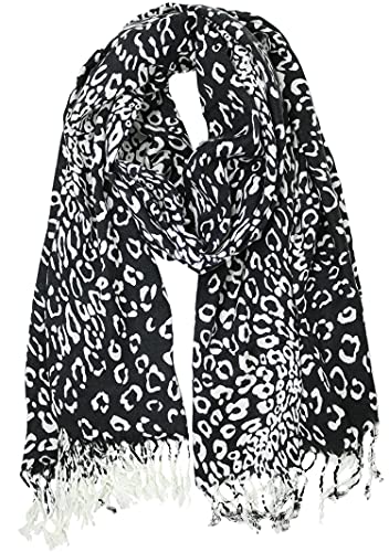 Leopard Print Classic Pashmina Scarf Wrap Animal Print Shawl2