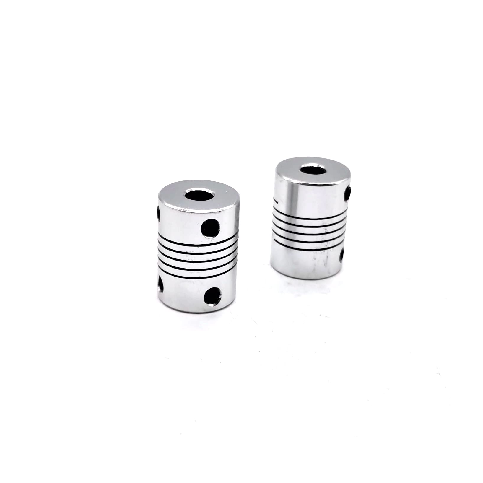 GH1-C19-25-6 * 6.35 Aluminum Flexible Shaft Coupling for 3D Printing CNC Motor, Outer Diameter 19mm Length 25mm,Inner bore 6mm to 6.35mm, Pack of 10 Pcs