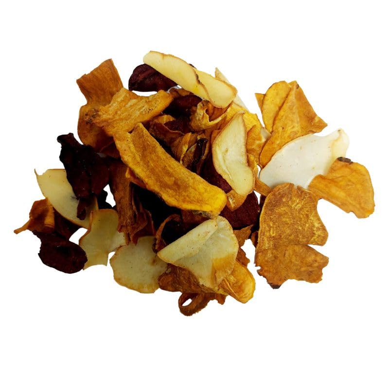 Vegechips | Snacks Mix de Yuca, Batata, Zanahoria y Remolacha | Formato tarro reutilizable 600g