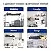 FLEXIMOUNTS 2 Pack 2x4ft Corner Wall Shelving Garage Storage Rack, 24x48 inch Floating Shelves, 440lbs Total Weight Capacity, Black