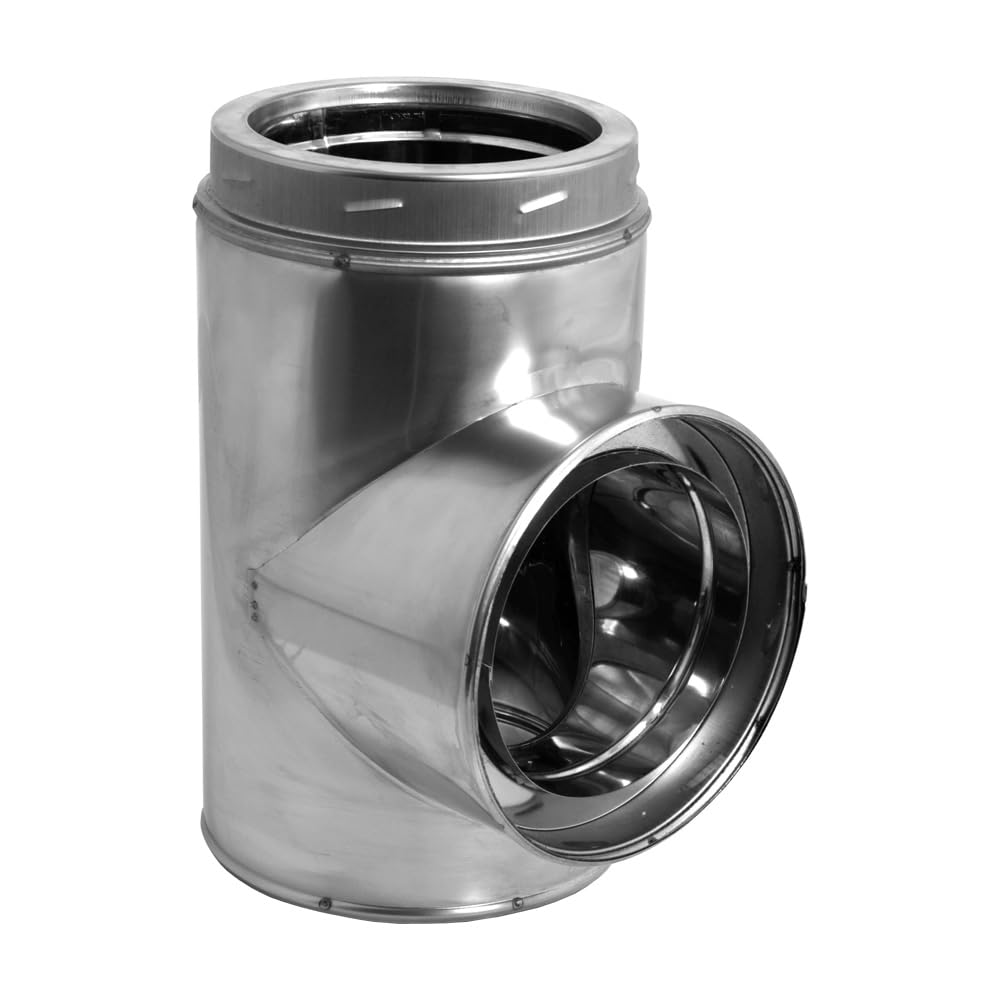 DuraVent DuraTech - Tee con cappuccio, diametro 17,8 cm