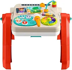Fisher-Price Brinquedo para Bebês Mesa de Atividades 4 em 1 para crianças a partir de 6 meses