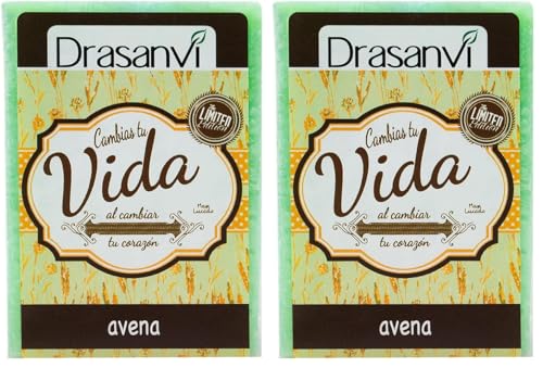 DRASANVI JABÓN DE AVENA - TONIFICANTE - CALMANTE - VEGANO - 100g (Paquete de 2)