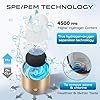 Hydrogen Water Bottle Generator,4500PPB SPE/PEM Technology -Smart Electrolysis Water Ionizer -320ML Portable Rich Hydrogen Water Machine for Health Gifts, 24-Hour Hydrogen Retention (Gold) #3