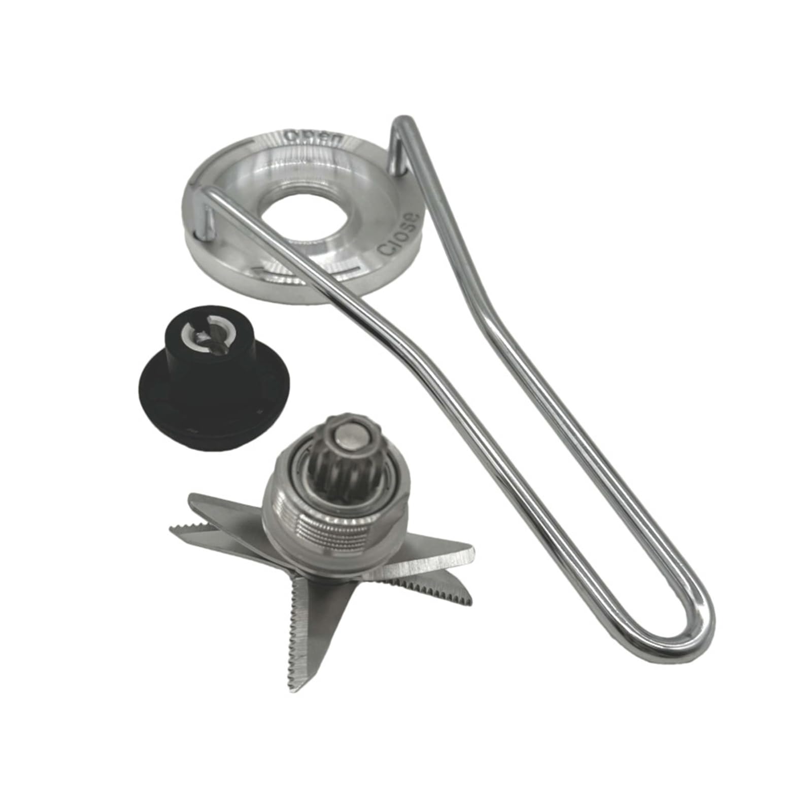 Jazuaiao Duty Blending Food Safe Stainless Steel Hardened Two Mixing and Cutting 360 Degree Rotation for 767 Juicer Industrial Blending Replacement Wear Mixer