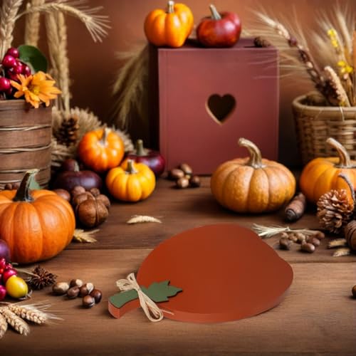 Décoration table citrouille en bois centre de table automne