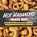 Snak Club x Hot Ones Hot Habanero Snack Mix, Spicy Snacks with Peanuts, Pretzels, Sesame Sticks, Toasted Corn & Cashews, Inspired by Hot Ones Hot Sauce, 10 oz Bag