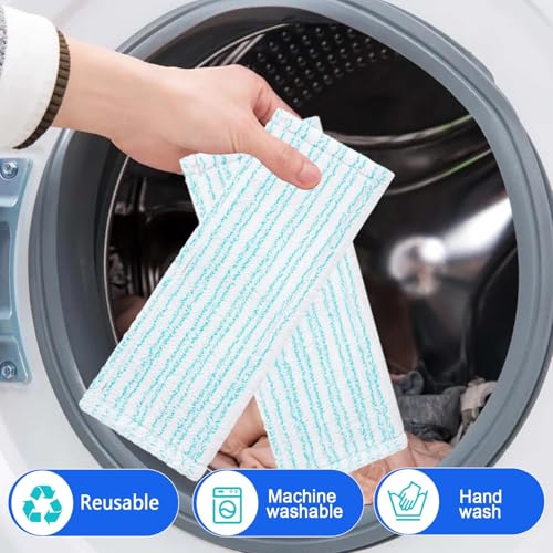 TXErfolg 2 Stück Wischbezüge für Leifheit Clean Twist M Ergo Micro Duo, 38x15cm Mikrofaser Ersatzbezug für Leifheit Bodenwischern 2-Faser-System Bodenwischer Ersatzzubehör für alle glatten Böden