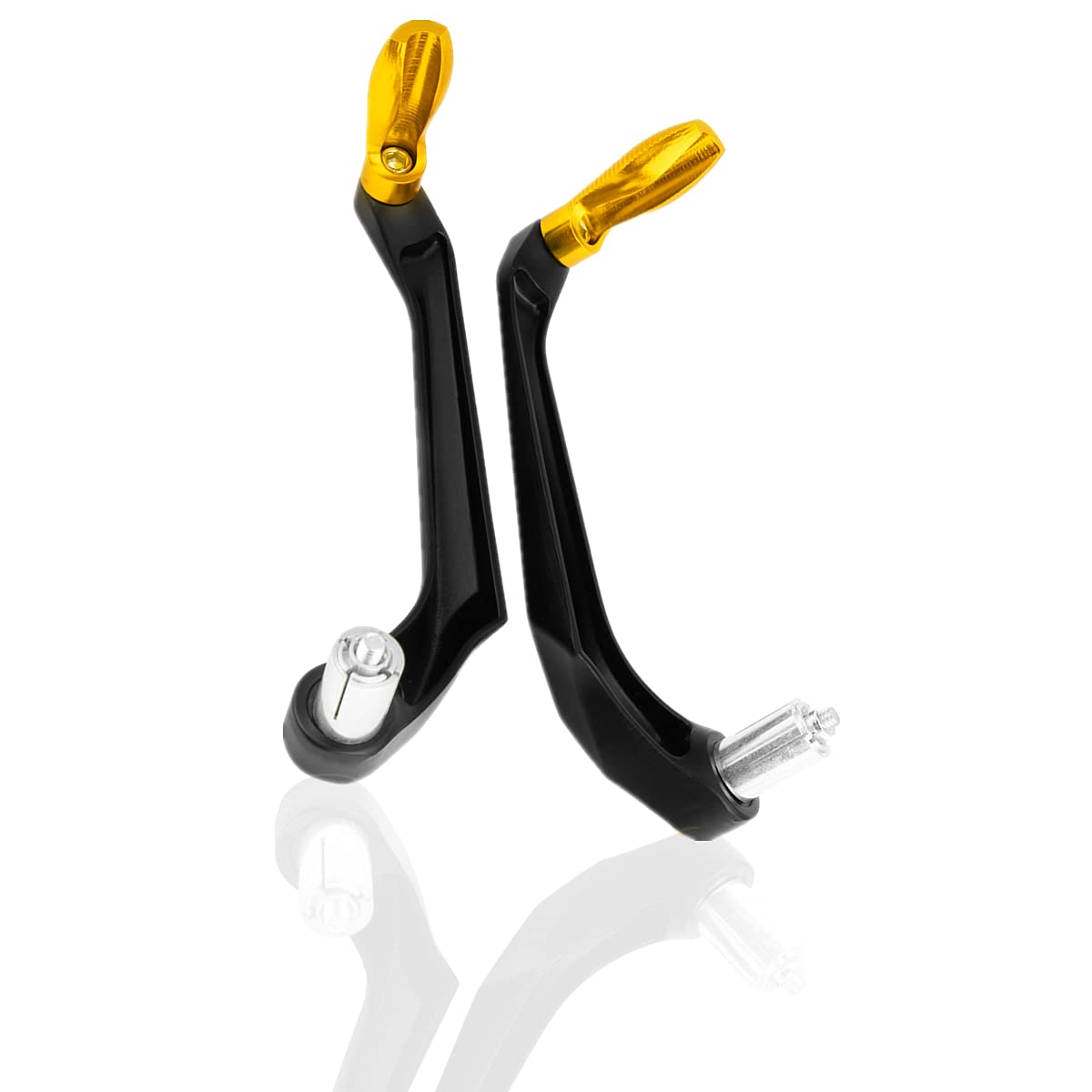 Clutch Handlebar,FUHULU Motorcycle Brake Clutch Levers Protect Guard Accidental Contact Handlebar 22mmv 1 Pair(Gold)