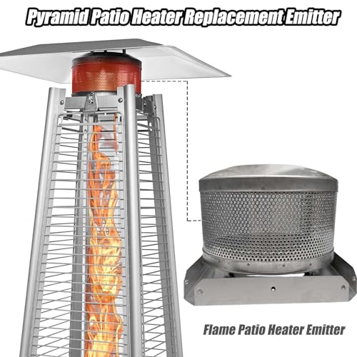 Firdnyohs REPLACEMENT PARTS 001 Patio Heater Burning Net Emitter Screen And Base 4-Sided Pyramid Heater Replacement Parts Emitter Screen Replacement thumb #7