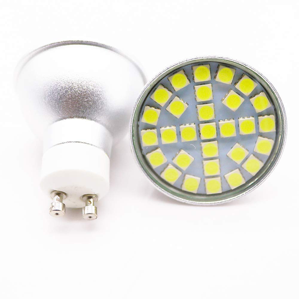Xindaxin - Juego de 20 bombillas led (GU10, 4 W, no regulable, 400-420 lúmenes, luz blanca cálida, 2800-3200 K, 120 °)