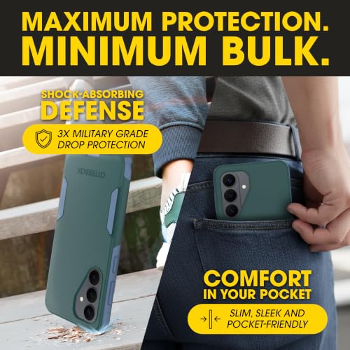 Image of OtterBox Samsung Galaxy S26 - Commuter Series Magnetic Case - Ocean Tides | 3X Military Drop Protection - Dual-Layer Design - Magnetic Fast Charge - Raised Edges - Port Covers