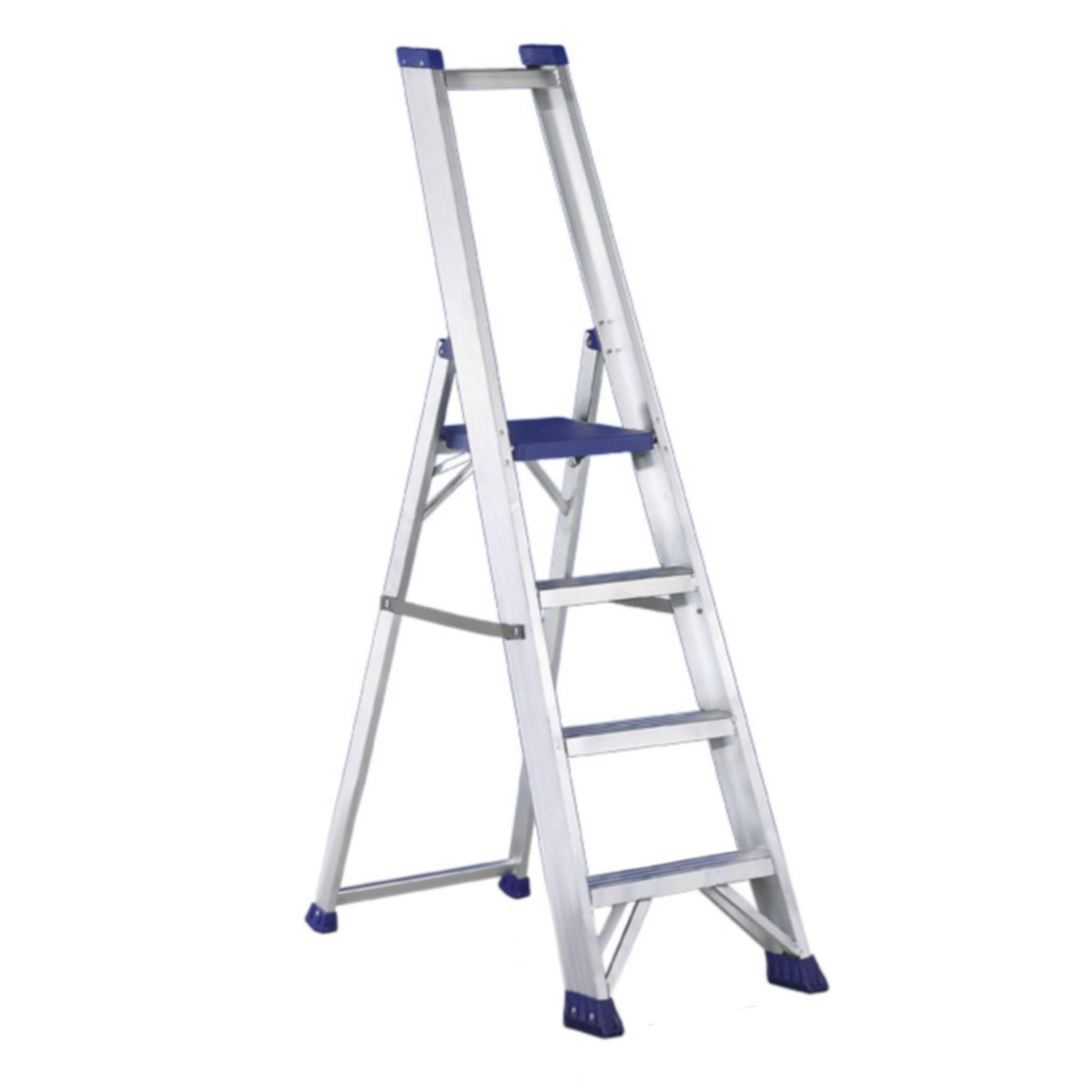 Svelt Scala Alluminio Ultra Resistente con Ampia Piattaforma e Piedini Antisdrucciolo (4 Gradini)