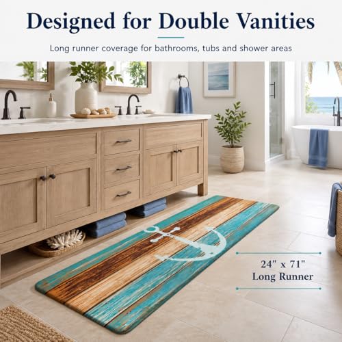 Tapete corredor 2x6 ft con espuma viscoelástica, antideslizante miniatura 4