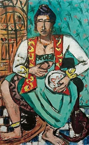 Cuadro en lienzo Donna con serpente de Max Beckmann ideal para decorar salones