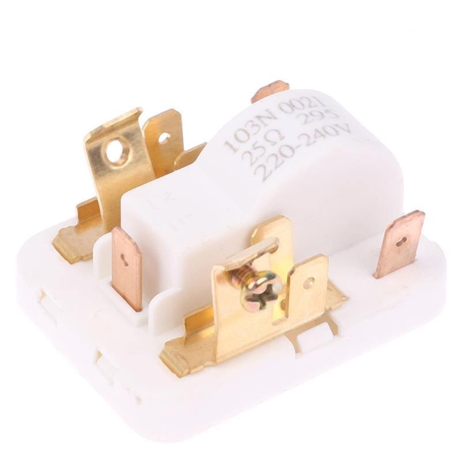 GVBAEPIEO 1pcs Refrigerator Freezer Compressor PTC Starter 103N 0021 Overload Smart Protection Relay 220-240V 25Ω