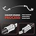 A-Premium A/C Discharge Line Hose Assembly Compatible with Nissan Frontier Xterra 2003-2004 V6 3.3L, Compressor to Condenser