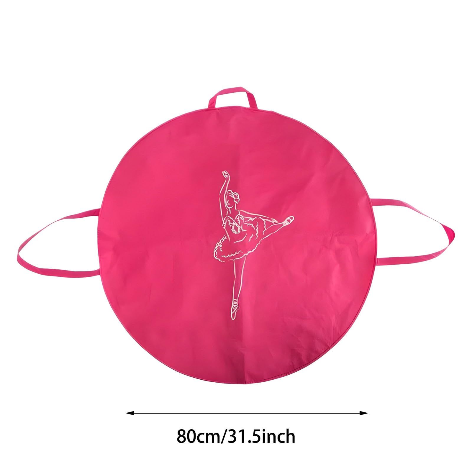 Borsa per tutù da balletto, organizer per gonne e prove di danza, porta abiti portatile con tracolla per scarpe da punta, gonna da ballo e accessori (rosa)