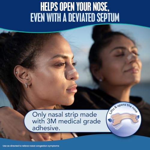 Breathe Right Nasal Strips, Relieves Nasal Congestion, Large, Tan, 30 ct - image 7