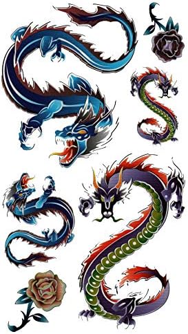 Amazon ファンタジー The Fantasy タトゥーシール 龍 ドラゴン Dragon 8 レギュラー 7種類 Hm146 タトゥーシール 通販
