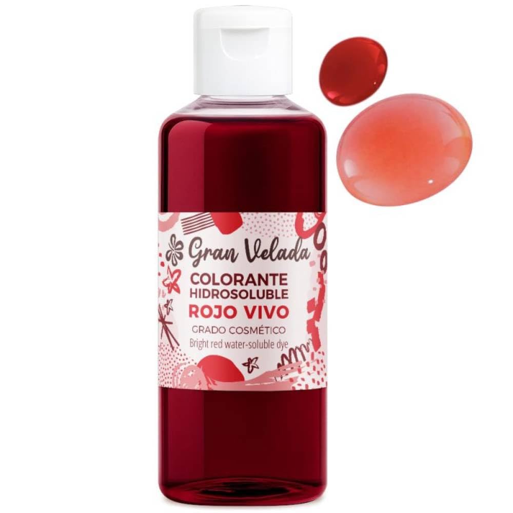Colorante Líquido Rojo Vivo para Jabón de Glicerina | Fácil de Usar y Hidrosoluble | Crea Jabones Llamativos y Brillantes | 100 ml
