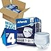 Attends Overnight Underwear for Adult Incontinence Care with ConfidenceCuff™ Protection, Overnight Absorbency, Unisex, X-Large, 12 Count (x4)