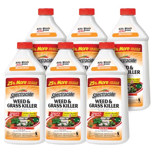 Image of Spectracide Weed And Grass Killer Concentrate 40 Ounces, Use On Patios, Walkways And Driveways, 6 Pack