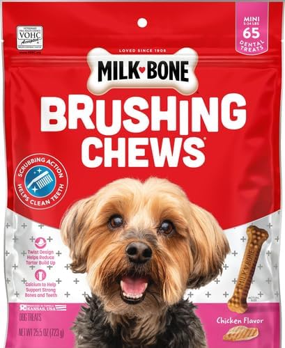 Miniatura 2 de Milk-Bone Brushing Chews - Golosinas dentales diarias para perros, mini, 65 unidades