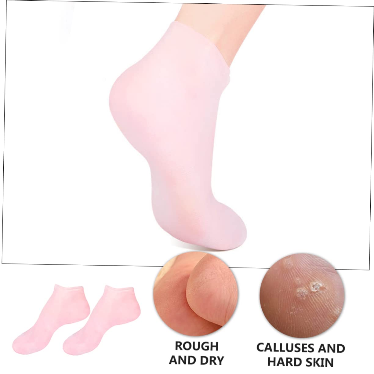 BELLIFFY Moisturizing Anti-Dry Socks for Men Sebs Material Foot Care Running Socks Grip